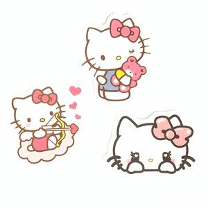 3 Piece Hello Kitty Vinyl Stickers